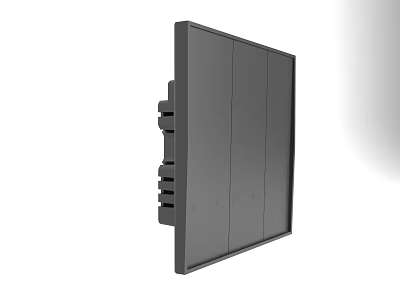 Contemporary Black Computer Monitor With Sleek Side Design And Ventilation Ports 3d model