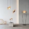 Modern lamp combination chandelier 3d model