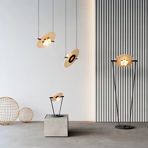 Modern lamp combination chandelier 3d model