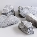 Natural Stone And Wood Pieces With Rough Texture For Home Decor