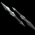 Bitter No Dart Hidden Weapon Flying Knife bayonet spike weapon ninja dart throwing weapon low face number low model simple model movie level realistic 3d model