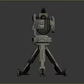 Browning Machine Gun Browning Gatling White Machine Gun Machine Gun Bullet Military 3d model