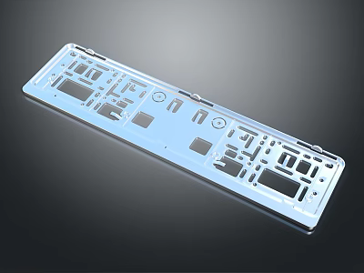 Transparent Hardware Tool Accessory Organizer Board With Multiple Holes And Slots For Workshop Storage 3d model