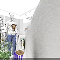 CH Clothing Store Interior With 59 Yuan Single 100 Yuan Two Items Clothing Displays Mannequins