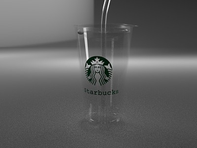 Glass Cup Coffee Cup Starbucks 3d model