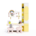 Modern Children's Tables and Chairs Simple Children's Tables and Chairs 3d model