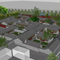 Chinese Courtyard Architecture 3d model