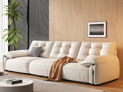 Modern three-seat sofa model