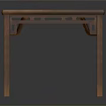 Traditional Wooden Square Table With Carved Legs And Smooth Tabletop Design