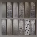 Decorative Wall Panels Showcasing Various Textures and Modern Design Styles 3d model