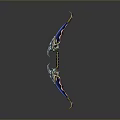 Crossbow Mechanical Crossbow Shift Bow and Arrow Shoot Far Equipment Weapons High-tech Crossbow 3d model