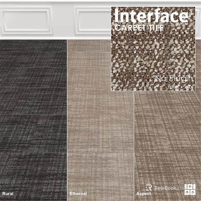 Different Colors Woven Square Carpet With Textured Patterns For Home Decor 3d model 