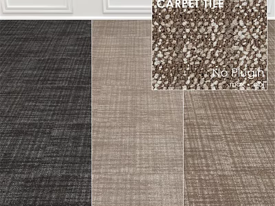 Different Colors Woven Square Carpet With Textured Patterns For Home Decor 3d model