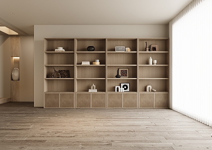 Quiet bookcase 3d model