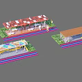 Various Pergola Designs With Colorful Roofs Wooden Structures And Grass Surroundings