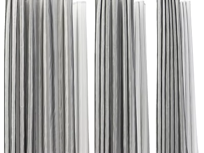 Soft Gray Striped Cleaning Cloths For Daily Washing And Household Use 3d model
