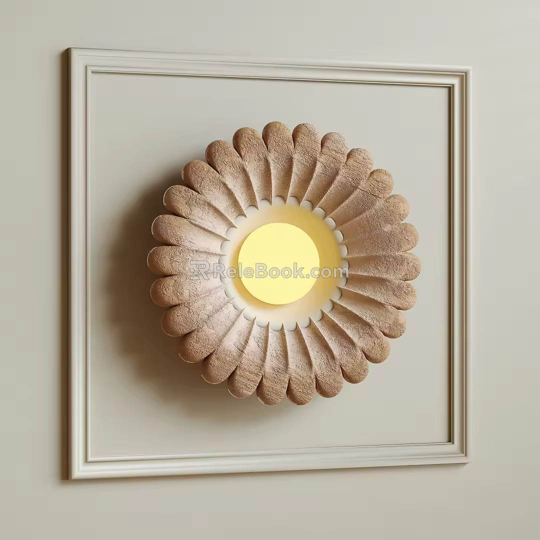 Silent wall lamp 3d model