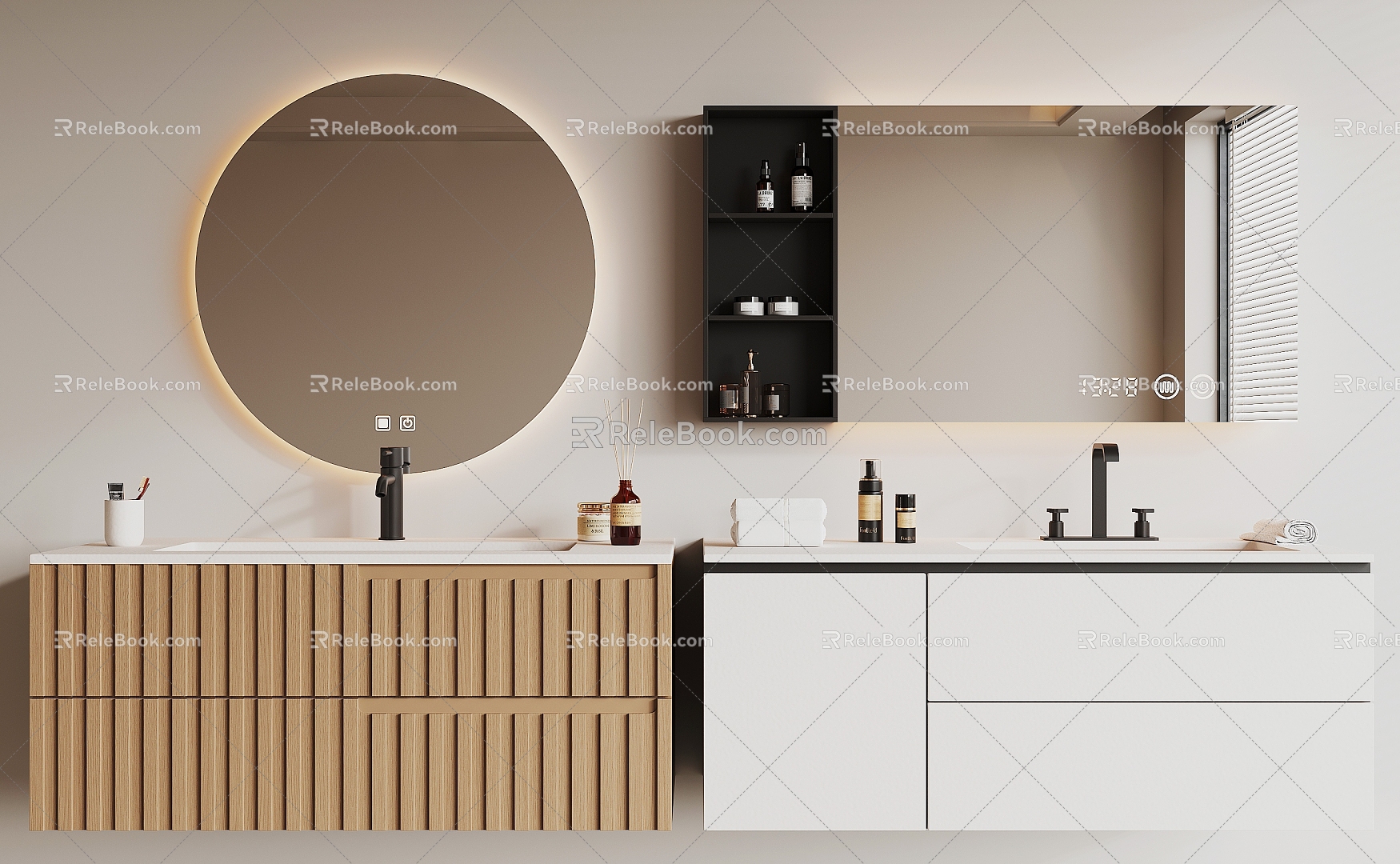 Modern bathroom cabinet 3d model