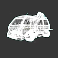 Black and Red Racing Van Featuring Stickers And Roof Mounted Equipment