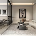 Modern Apartment Panoramic View 3d model