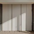 Modern Bedroom Interior Accent Wall With Wooden Slats And Natural Light
