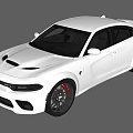 White Sporty Sedan With Black Wheels Red Brake Calipers And Aerodynamic Design