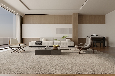 modern living room 3d model