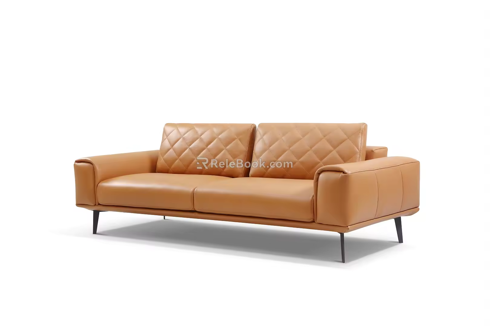 Modern Double Sofa Fashion Sofa Single Armrest for Two and Three Dame Sits 3d model