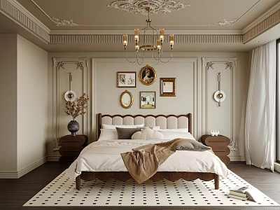 French Bedroom 3d model