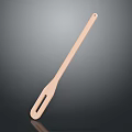 Practical Wooden Kitchen Spatula With Hole And Long Handle For Cooking 3d model
