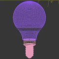 Bright White LED Bulb Lighting Fixture For Home With Sky Background