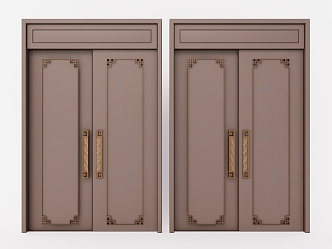 Security door bedroom door single door room door 3d model