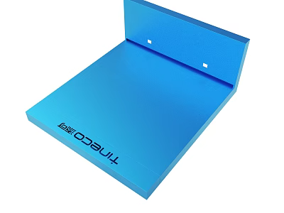 Blue TIT BUILT Platform With Raised Edge And Flat Surface For Equipment Use 3d model
