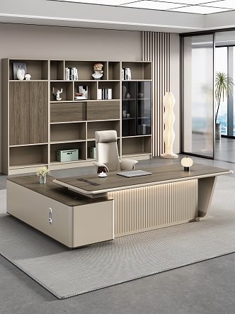 Modern Office President's Office General Manager's Office Taipan Table Boss Table Class Table 3d model