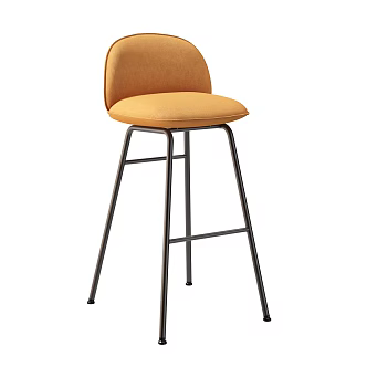 Sedus Modern Minimalist Bar Chair Fabric Metal Fabric Simple Bar Chair 3d model