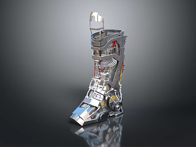 Futuristic Sci fi Character Featuring Bio mechanical Limb And Creature Design Details 3d model