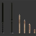 Decorative Metal Candle Holders With Lit Candles Various Heights and Elegant Design for Home Decor