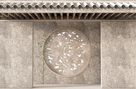 New Chinese Style Flower Window Tadang Flower Window Stone Flower Window 3d model