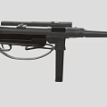 Machine Pistole mini submachine gun small submachine gun machine gun machine gun light machine gun low face number low model film and television level 3d model