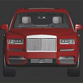 Red Luxury SUV With Panoramic Sunroof Shiny Exterior And Alloy Wheels