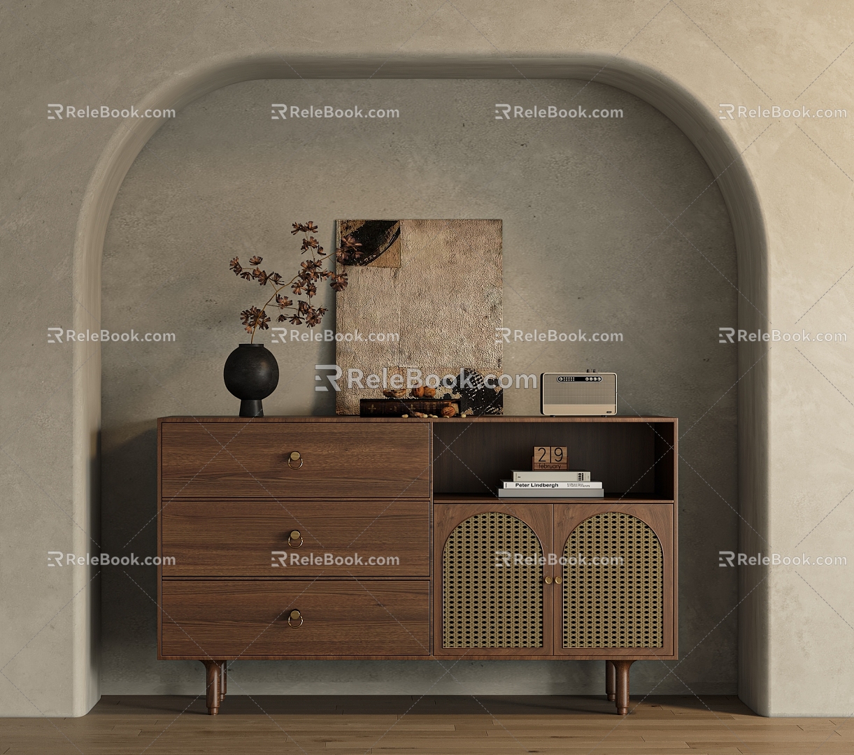 Quiet Ancient Entrance Cabinet 3d model