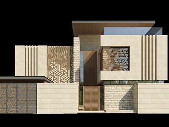 Single-family villa private villa house residence private residence high-end villa house type apartment building with swimming pool 3d model