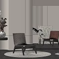 Preparation of chairs 3d model