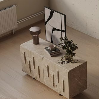 Modern Entrance Cabinet 3d model