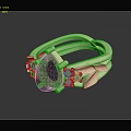 Exquisite Silver Ring With Braided Band Floral Accents And Dark Gemstone Centerpiece
