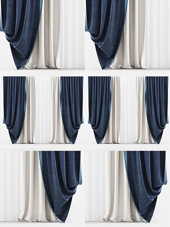 Modern Curtains 3d model