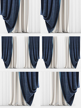 Modern Curtains 3d model