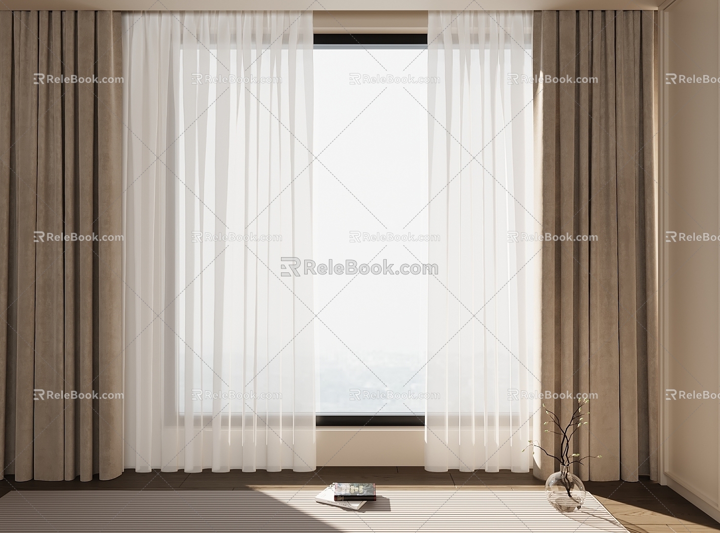 Modern Curtain Universal Curtain 3d model