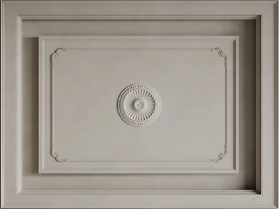 French Ceiling Bedroom Ceiling Guest Restaurant Ceiling Hall Away Ceiling 3d model