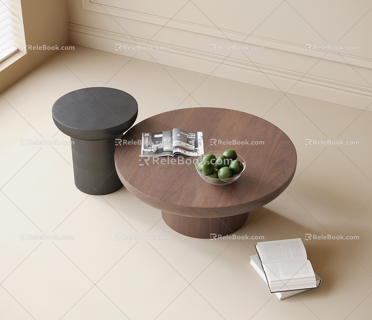 Modern coffee table 3d model